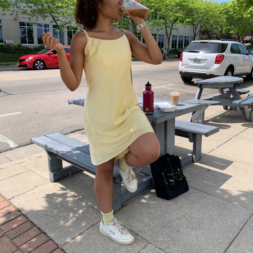 calvin klien slip dress